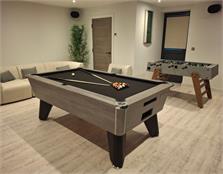 Signature Champion Premium Edition Pool Table - 6ft, 7ft: Grey Oak Finish