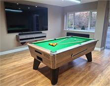 Signature Champion Premium Edition Pool Table - 6ft, 7ft: Rustic Oak Finish